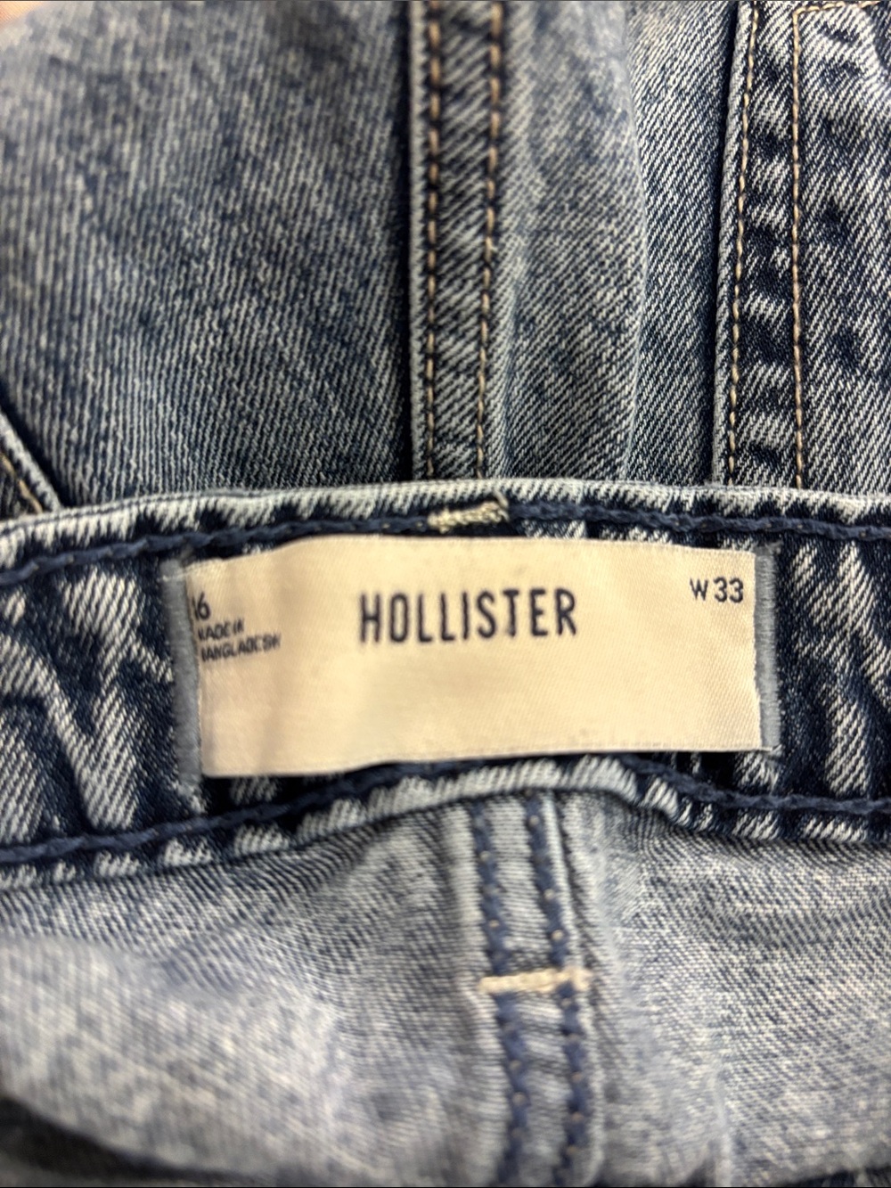 Hollister Light Wash Distressed Denim Cutoff Shorts - Picture 8 of 8